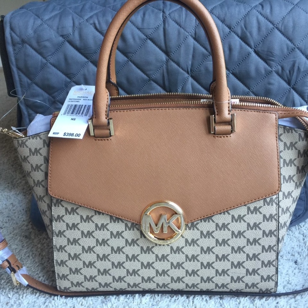 Michael Kors Signature Saffiano Leather Satchel